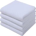 6-pack Bomulls Våffelväv Köksdisktrasor, Ultra Mjuka Absorberande Snabbtorkande Diskhanddukar White 34*73cm