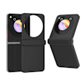 Miniatyrbillede 1 af 5: Til ZTE nubia Flip 5G Etui Hængsel Stødsikker Beskyttelse Hård PC Telefon Cover Black