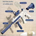 Miniatyrbilde 5 av 5: M4, Automatiske sprutpistoler - Kraftig vannpistol opptil 10 meter, 100% ny Blue