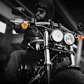 Pikkukuva 3 / 5: Moottoripyörän suuntavilkut Kromi Luoti Etu- ja takavalot Honda Kawasaki Suzuki Yamaha Bobber Cho-cet