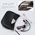 Miniatyrbillede 6 af 6: Dame PU Læder Crossbody Taske Stor Håndtaske Simpel Stil Tote Tasker Casual Skuldertasker til Piger Negro