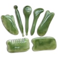 Pikkukuva 2 / 11: 7 kpl Gua Sha -setti, Hartsi Gua Sha -setti kasvoille ja kaulan kivuille yellow