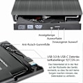 Pikkukuva 3 / 5: Ulkoinen CD DVD -asema USB 3.0 Type-C DVD-poltin (USB 3.0, USB Type-C, DVD 8x/CD 24x, ulkoinen, Windows XP:lle, Mac OS:lle, Macille)