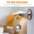 Miniatyrbilde 4 av 5: Urne Nøkkelring Anheng Mini Urne Beholder Hengende Ornament Kjæledyr Urne Ornament