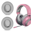 Miniatyrbilde 2 av 4: Øreputer og hodebånd erstatningsputer for Razer Nari Ultimate 7.1 Gaming Headset gray protein leather