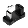 Miniatyrbillede 2 af 5: 100w Type C Adapter Til Steam Deck Type C En-til-to Adapter Usb C Type C U shaped