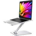 Ergonomiskt hopfällbart laptopstativ - Höjdjusterbart, ventilerad aluminiumlegering för PC, Mac och böcker