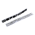 Pikkukuva 5 / 5: 3D Abs Defender -tunnus kirjaimet auton etukannen takaluukun merkkitarra Land Rover L663 Trx4 Trx 4 110 2020 2021 -lisävarusteille Front Matt Black 2020-2023
