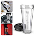 Miniatyrbillede 2 af 5: Reservedele til Ninja blender SS101 24 Oz blandekop med lækagesikre låg Tyndt bunddesign BPA-fri blandekop til SS100 SS101 SS300 SS351 SS4