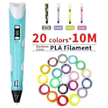Miniatyrbillede 2 af 5: 3D-printerpen Digital Intelligent Fremstilling med PLA Farver Filament Refill ABS 50M