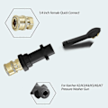 Miniatyrbilde 3 av 4: Høytrykksvaskeradapter, til 6,35 mm hurtigkobling for Karcher K2-k7, med 5 høytrykksvaskerdyser, flere grader, 2,5 GPM