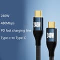 Miniatyrbilde 6 av 11: 240W Type-C Kabel USB C Hurtigladekabel 48V5A Strøm Hurtig PD Ladekabel Data Synkroniseringskabel 3m