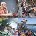 Miniatyrbillede 6 af 11: Svingradio med solceller Lommelygte og 2000mAh Powerbank rød SOS