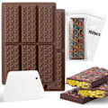 Miniatyrbillede 1 af 4: Pakke med 2 Silikone Chokoladeforme, Dyb Chokoladebar Forme Non-Stick Belægning Chokoladeform, Ideel til Chokolade med Pistacier Diamond 2pcs