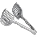 Miniatyrbillede 1 af 6: Løg Tomat Citron Skive Cutter, Multifunktionel Håndholdt Rund Frugt Tang Rustfrit Stål Løg Holder Nem Skæring