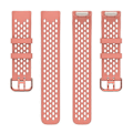 Miniatyrbillede 5 af 5: Blød silikone sportsudskiftningsurrem med åndbare huller til Fitbit Charge 6/5 Multicolor Style C