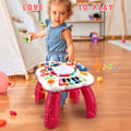 Miniatyrbild 5 av 6: Baby Aktivitetsbord, 11 i 1 Tidig Lärande Utbildningsleksak för Bebis, Musikaliska Sinnesleksaker för Bebis 6 till 12 Månader 1 2 3 År Gamla Pojkar och Flickor Red