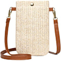 Miniatyrbild 1 av 5: Liten Crossbody-väska för Kvinnor, Axelväska i Halm för Kvinnor, Halmväskor, Crossbody-väska