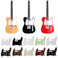 Miniatyrbillede 2 af 4: Elektrisk Guitar Pickguard Scratch Plate - tl Guitar Scratch Plate Guitar Dele Red tortoise shell