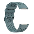 Miniatyrbillede 4 af 5: Blød silikone sportsudskiftningsurrem med åndbare huller til Fitbit Charge 6/5 Multicolor Style E