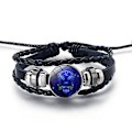 Miniatyrbilde 5 av 5: Serene Manifestation Armbånd 12 stjernebilder Edelsten Forbedre Aries