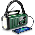 Miniatyrbilde 1 av 6: Nødradio, 10000mAh batteri - NOAA/AM/FM værradio - LED-lommelykt og leselys - SOS-alarm WELLNGS