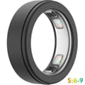 Hudvenlig silikone ringbeskytter til Oura Ring 5 Smart Ring Black S size (6-9)