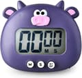 Digital Kökstimer LCD-Display Magnetisk Nedräkning Stoppur Timer, Kök Matlagning Nedräkningstimer Barn Timer Purple