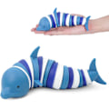Miniatyrbillede 1 af 5: 3D Fidget Legetøj, Delfin Vridende Dekompression, Leddelt Fidget Legetøj, til Stress og Angstlindring for Børn og Voksne