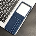 Miniatyrbillede 3 af 5: Læder Telefon Cover til Motorola Razr 50 Ultra Blue