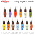 Miniatyrbild 2 av 4: Rotring Isograph Ersättningsritstift 0,1 mm 1,0 mm 1 styck|konstmarkörer 0.1mm nib