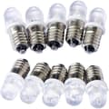 10 kpl E10 12V LED-spottipolttimoa, lämmin valkoinen