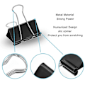 Miniatyrbillede 5 af 5: 10 stk. Ekstra store papirclips 5 cm bredde til kontor, 10 stk. Ekstra store papirclips 5 cm bredde til kontor