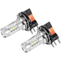 Miniatyrbilde 5 av 5: 2 stk. 80W H15 LED Pære Hvit Bilfrontlykt