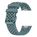 Miniatyrbillede 1 af 5: Blød silikone sportsudskiftningsurrem med åndbare huller til Fitbit Charge 6/5 Multicolor Style E