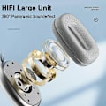 Pikkukuva 5 / 5: P9 Pro langattomat Bluetooth-kuulokkeet mikrofonilla, melua vaimentavat stereokuulokkeet, urheilu- ja pelikuulokkeet, tukevat TF-korttia Silver