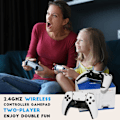 Miniatyrbilde 10 av 10: 40 000+ 4K HDMI TV Spillkonsoll Retro med 2 Trådløse Kontrollere M15 128G four-player version