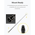 Miniatyrbillede 5 af 5: Ultra-langt Carbon Fiber Usynligt Selfie Stick Justerbar Forlængerstang til ONE X2 / ONE R / ONE X