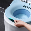 Miniatyrbilde 2 av 4: Sittedass for Toalettsete, Foldbar Squat-Fri med Spyldepumpe, Spesielt for Gravide, Vaskeservant, Badekar, Tilheling etter Fødsel