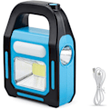 Miniatyrbillede 1 af 7: 1 Pakke 3 i 1 Solcelle USB Genopladelig Lyseste COB LED Camping Lygte, Opladning til Enhed, Vandafvisende Nødlygte LED Lys