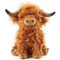 Miniatyrbilde 1 av 5: Highland Cows Stoffdyr Realistisk Skotsk Ku Plysjleketøy Brown