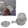Miniatyrbillede 3 af 5: Te-infuserkugle - 1 stk, rustfrit stål - Krydderi- og bagefilter - Med kæde - Til løs te