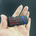 Miniatyrbild 5 av 5: 3D Styling Hybrid Synergy Drive Metall Bil Klistermärke Emblem Auto Badge Dekal För Toyota Prius Camry Crown Auris Rav4 Tillbehör Chrome Silver