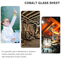 Miniatyrbild 3 av 5: 2st Koboltblå Glasplatta Kemi Experiment Tillbehör Experiment Koboltglas