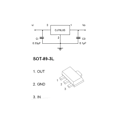 Miniatyrbilde 4 av 5: 100 stk. 78L05 Spenningsregulator 5V 100mA SOT-89-3L SMD