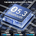 Miniatyrbilde 9 av 9: YYK-Q10 Trådløse Bluetooth-hodetelefoner - 30 timer ANC ENC BT 5.4 Svart