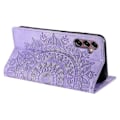 Miniatyrbilde 3 av 5: For Samsung Galaxy A16 Deksel Mandala Mønster Magnetisk Lukking Lær Telefondeksel Purple