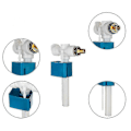 Miniatyrbillede 3 af 4: Flydeventil til toilet med sideindløb - Justerbar og resistent - Universal, økonomisk og tilpasningsdygtig - Messingtilslutning (3/8\") - Integreret filter