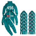 Miniatyrbilde 1 av 2: Squid 2 Overlevelsesspill Rollespill Kostyme for Barn Sportsklær Jakke Bukser Style7-333 130cm