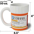 Miniatyrbilde 4 av 5: Keramisk Kaffekopp, Medisinflaske Modellering Krus, Resept Kaffekrus, Keramisk Pilleflaske Kopp, Uni
